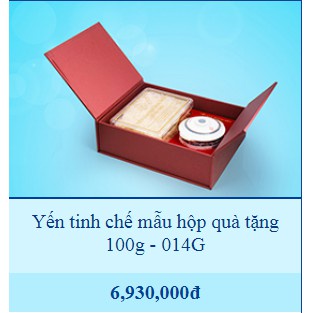 Tổ Yến Sào Khánh Hòa làm sạch hộp quà tặng 100G- 014G