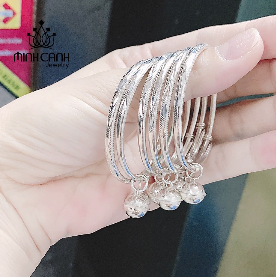 Lắc Bạc Có Lục Lạc Cho Bé - Minh Canh Jewelry