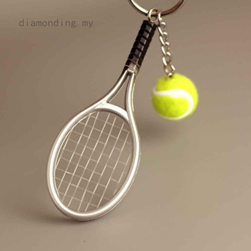 Móc Khóa Hình Vợt Tennis Mini Dễ Thương