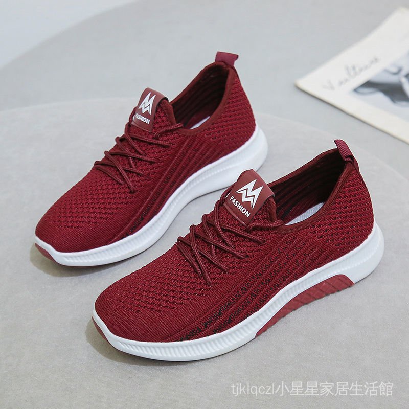 Giày Thể Thao Cổ Thấp Đế Mềm Dày Cỡ 36-41 3618 Thời Trang Xuân Thu Cho Nữ