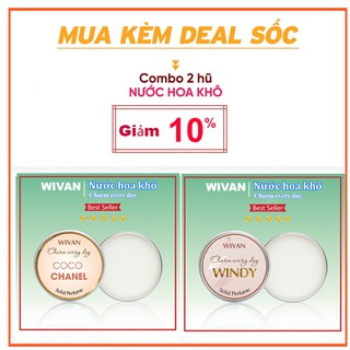 Nước Hoa Khô Dạng Sáp Hộp Bỏ Túi Mini  Nhiều Mùi Hương cho Nam và Nữ