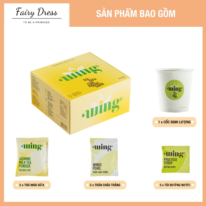  Trà sữa trân châu hòa tan Wings - Loại Hộp