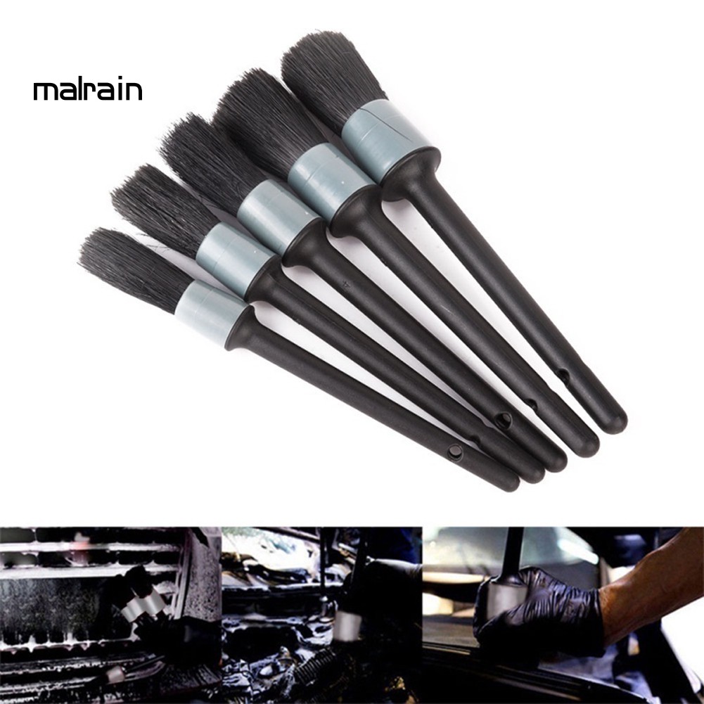 Bộ 5 Cọ Rửa Vệ Sinh Nội Thất Xe Ô Tô Tiện Dụng