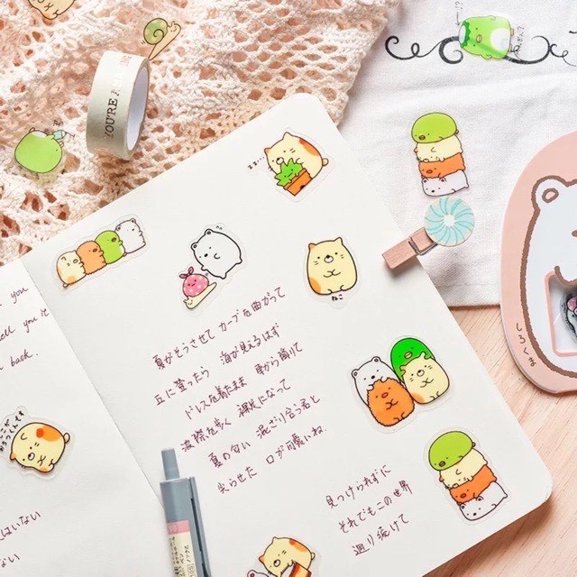 Gói 50 sticker trang trí động vật