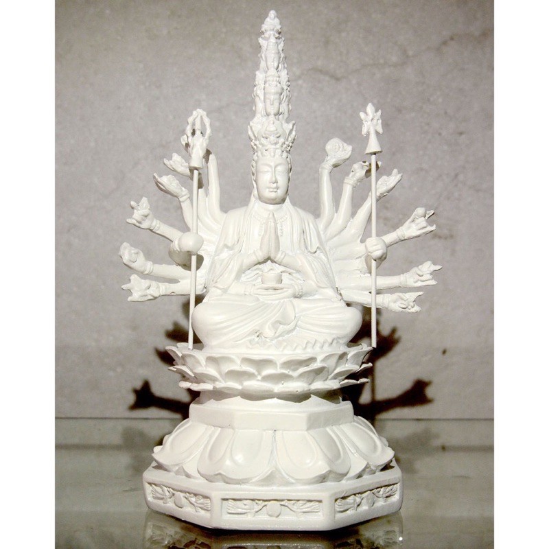 Tượng ngài thiên thủ thiên nhãn quan thế âm Bồ tát cao 16cm