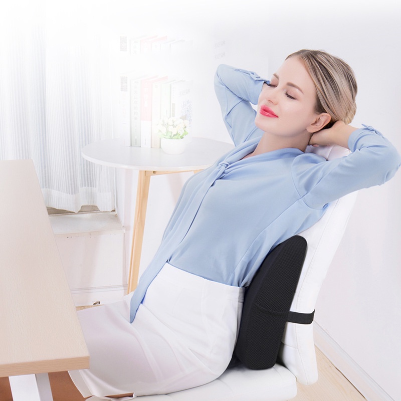 Gối Hỗ Trợ Thắt Lưng Cao Su Non Vải Lưới, Đệm Tựa Lưng Văn Phòng, Ô Tô, Bà Bầu, Chơi Game Cải Thiện Tư Thế GTL13