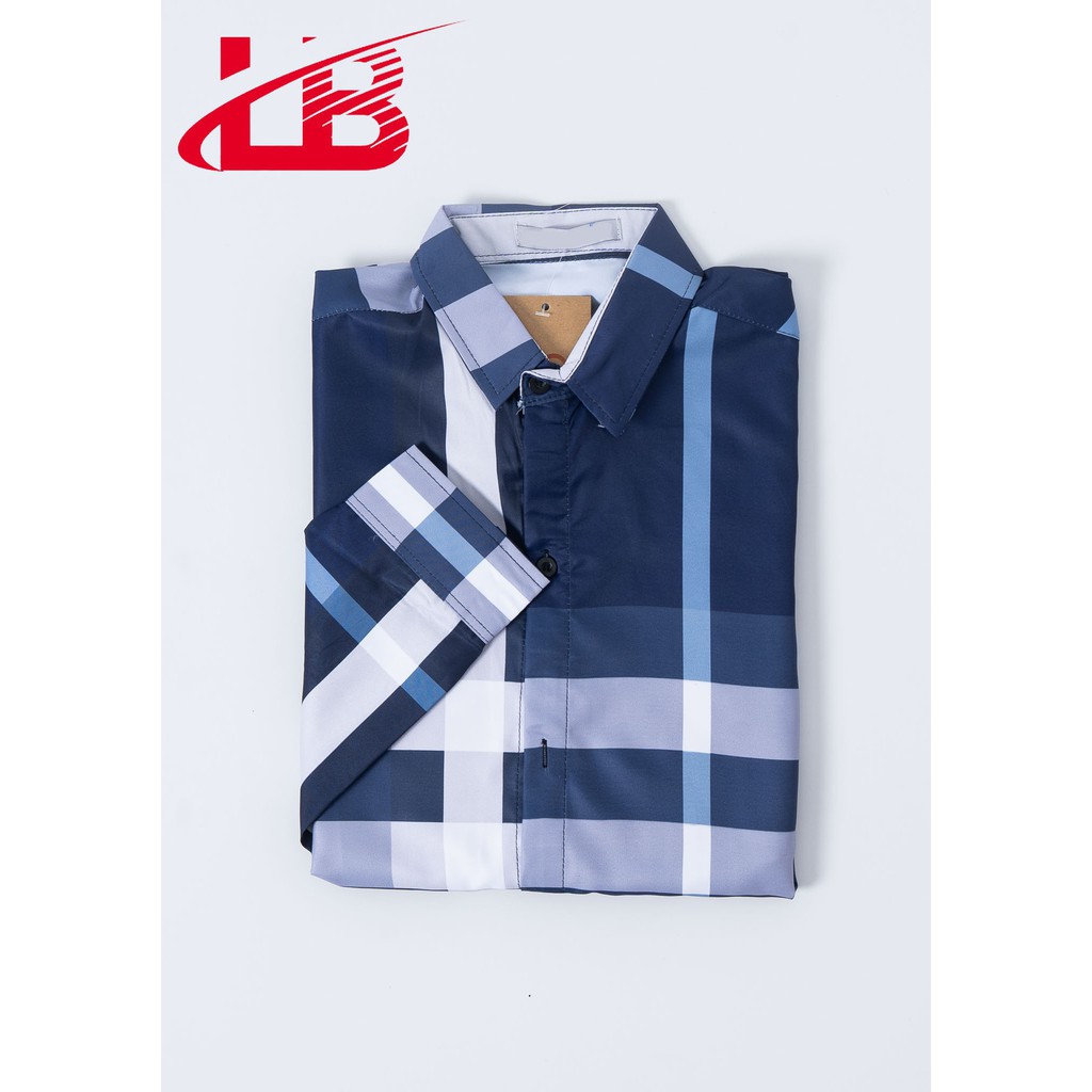 Áo Sơ Mi Nam LB Dài Tay Chất Lụa Mềm Mịn , In 3D Sọc Caro | BigBuy360 - bigbuy360.vn