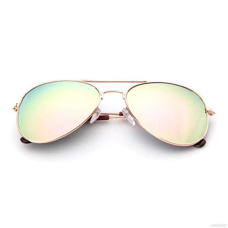 Kính mát nhiều màu gọng kim loại cho bé trai và bé gái