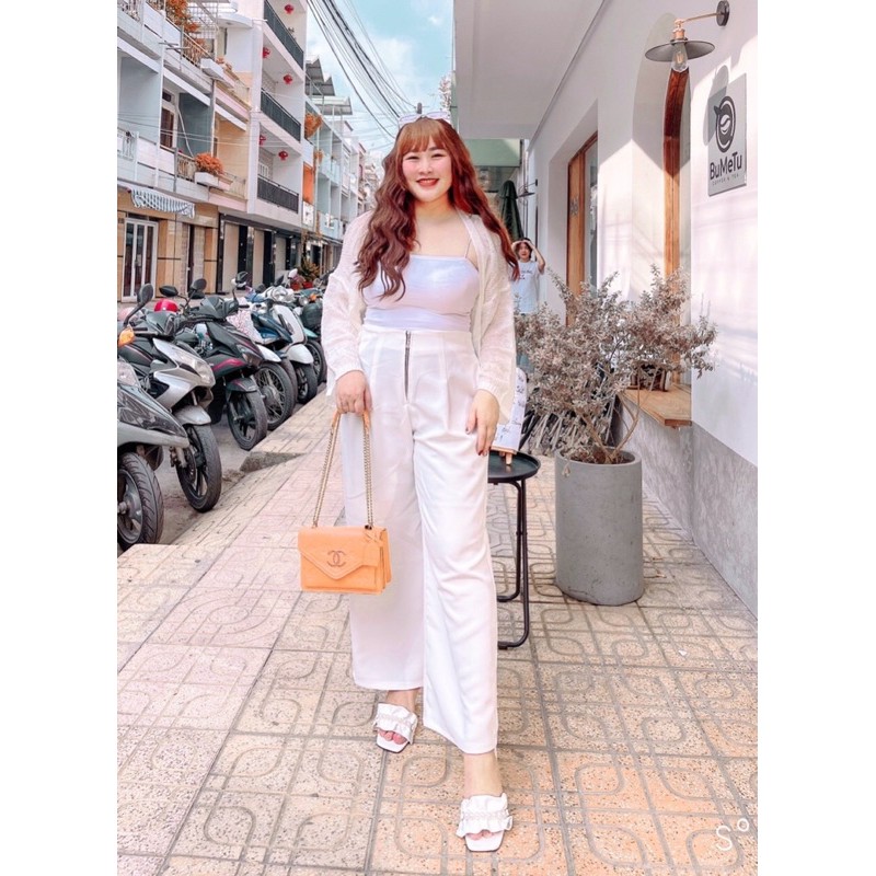 quần ống rộng khoá kéo 55-&gt;90kg