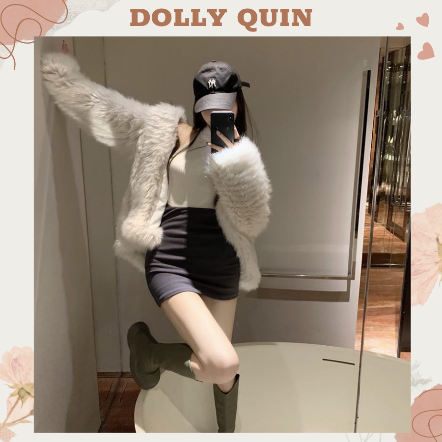 Chân váy ôm ngắn chân váy body, eo chun tôn vòng 3 có quần bảo hộ siêu co giãn dày dặn CV011 Dolly Quin