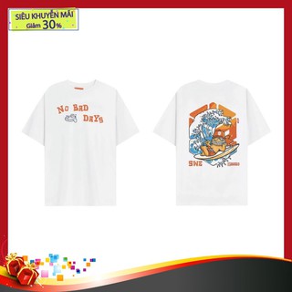 ÁO THUN TAY LỠ SWE NO BAD BAYS FORM UNISEX  - Chất thun cotton 100% co giãn 4 chiều