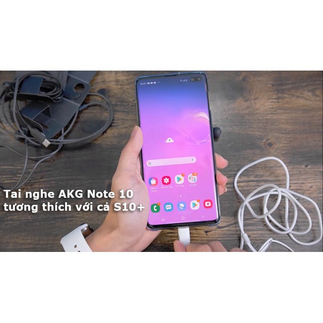 Tai nghe AKG Note 10 chân cắm Type- C ,Samsung Chính hãng - Tặng kèm dây cuốn và 4 núm tai