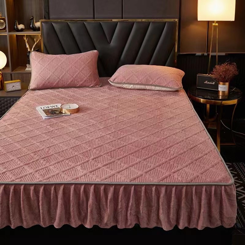 Sét ga gối nỉ bèo điệu đà sang trọng cực kỳ ấm áp,ga gối nỉ bèo ấm áp