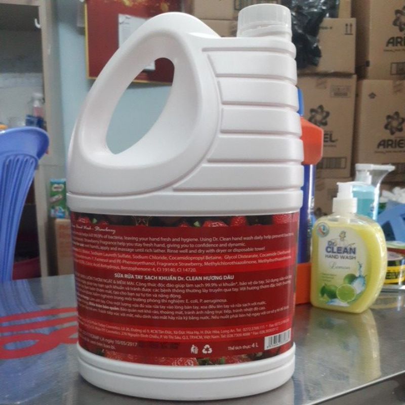 Nước Rửa Tay Dr Clean can 4l(Mẫu Mới)