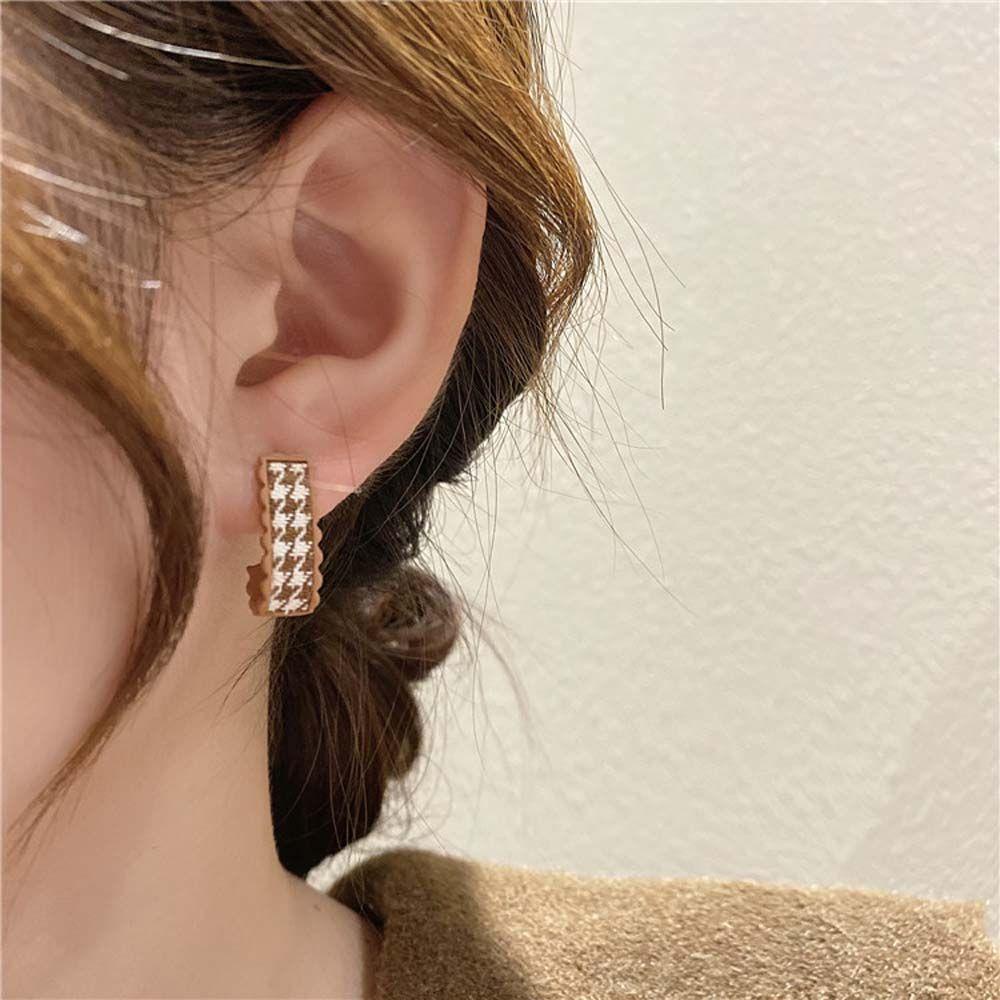 VANES1 Đôi Khuyên Tai Hình Hoa Nhiều Màu Sắc Thời Trang Cho Nữ