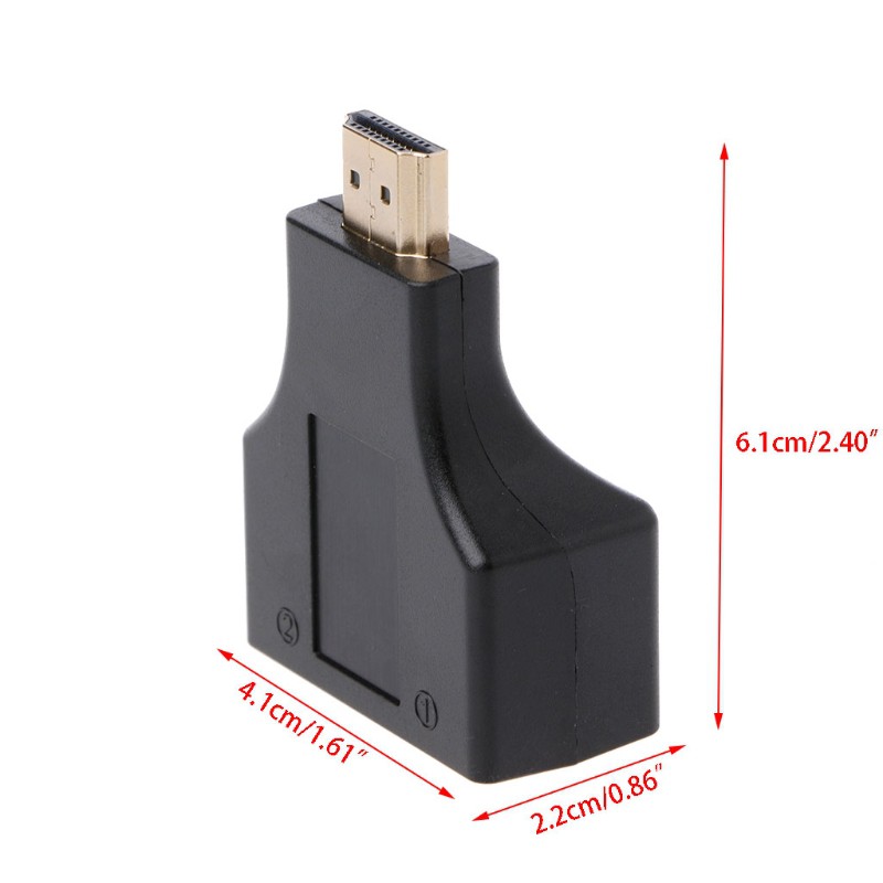 Cặp dây cáp chuyển đổi cổng HDMI sang 2 cổng mạng RJ45 Cat5e