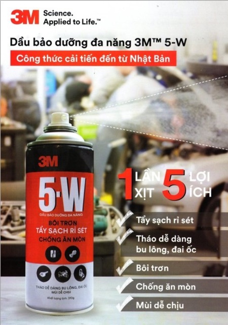 Chai xịt rỉ sét 3M 5W (USA)