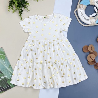 Đầm thun cotton co giãn 4 chiều Litibaby cho bé gái 10-30 kg