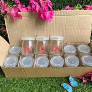 BỘ 12 HỦ THỦY TINH LÀM SỮA CHUA