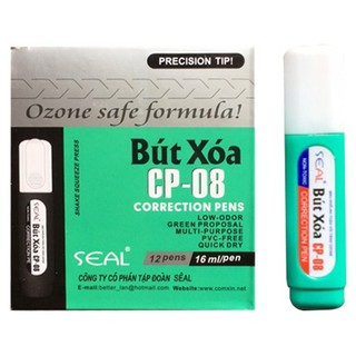 Hộp Bút Xóa Rẻ CP-08 (12 chiếc) siêu sạch bút xóa nước