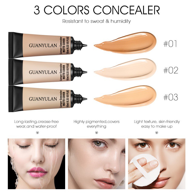 Kem che khuyết điểm dạng lì lâu trôi 10ml nhãn hiệu GUANYULAN | BigBuy360 - bigbuy360.vn