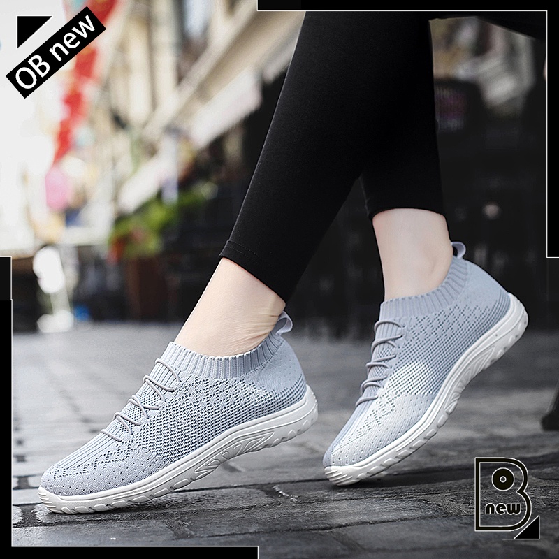 Giày Thể Thao Nữ Đế Bằng Thoáng Khí Size 35-43