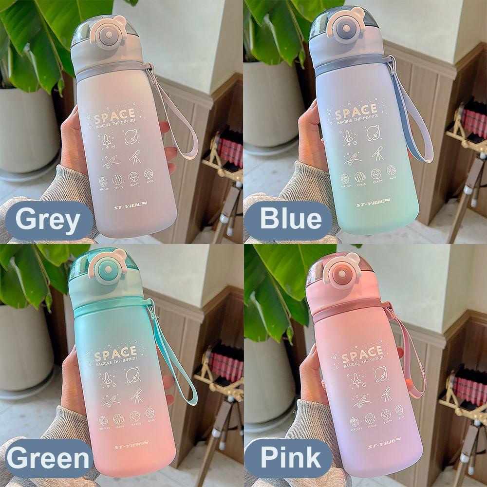 Bình Nước Du Lịch Có Thang Đo Màu Gradient Tiện Dụng