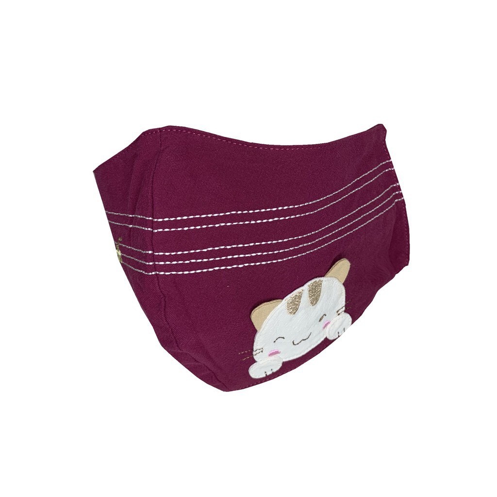 Khẩu trang vải người lớn sợi tre kháng khuẩn 100% cotton cỡ lớn Petshop - LZ-221L