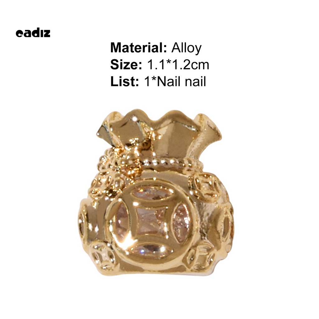 [Hàng mới về] Phụ kiện trang trí móng 3d bằng hợp kim chống rơi tiện dụng cho salon