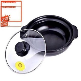 Nồi đất tráng men kho cá thịt size 18cm