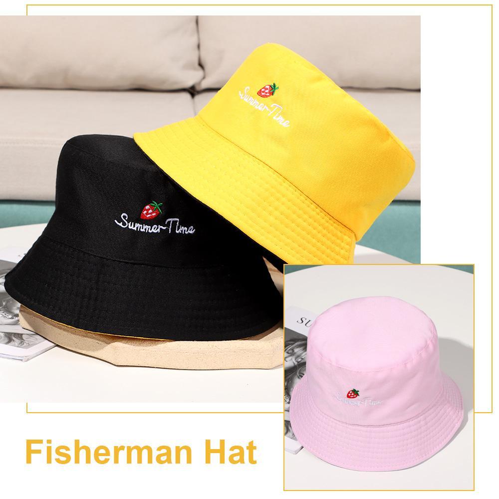 Nón Tai Bèo Cotton Thêu Họa Tiết MIHAN1 Xinh Xắn