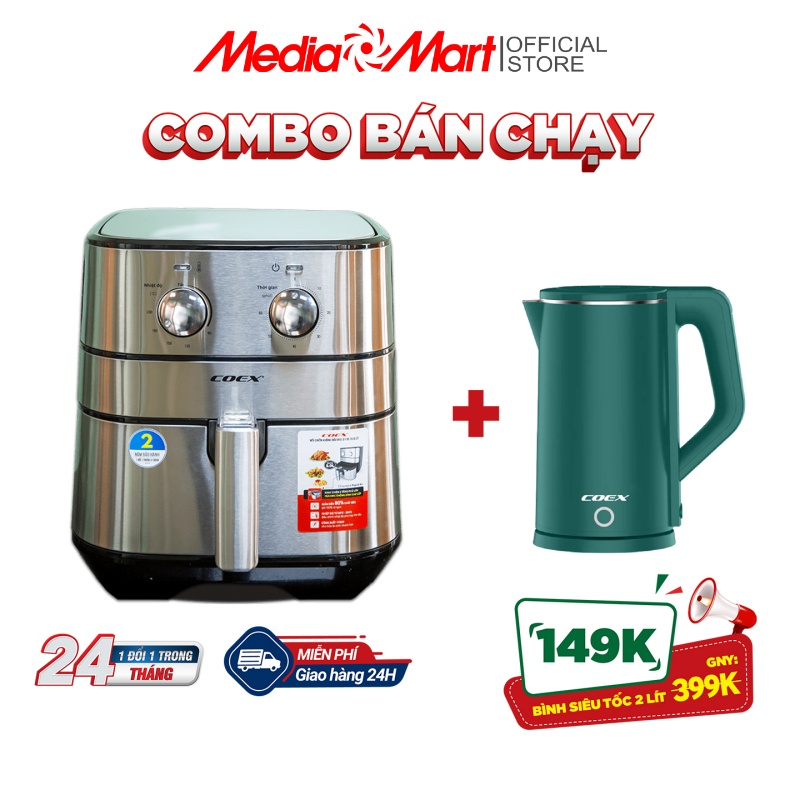 Nồi chiên không dầu 5L Coex AFC-3119