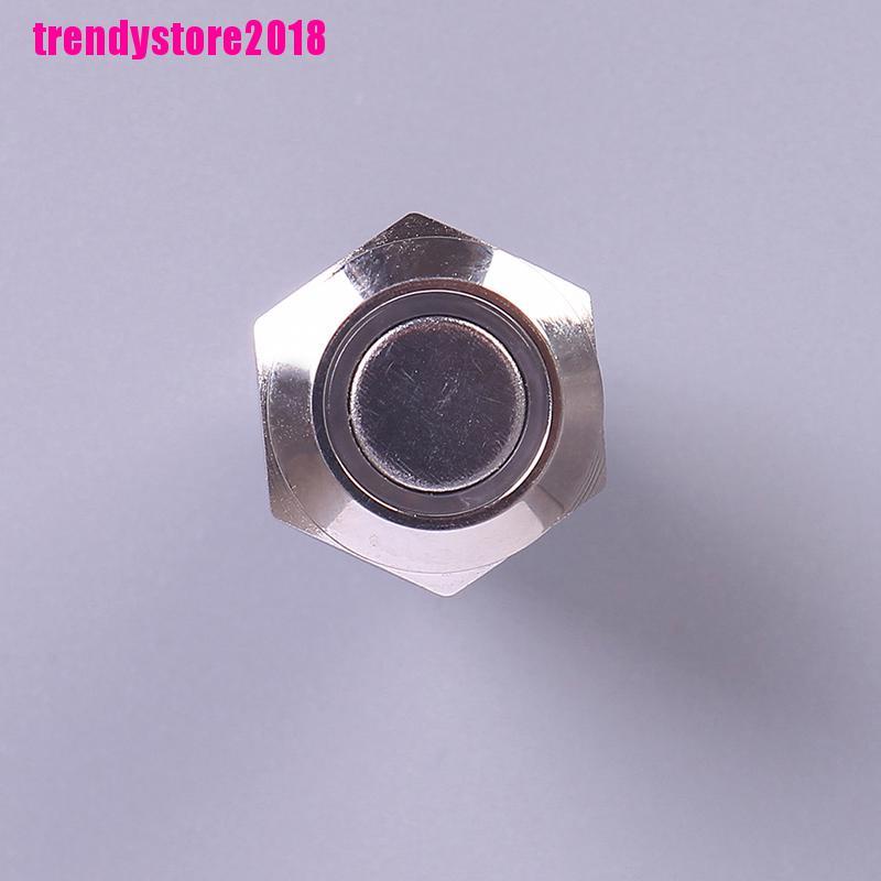 Công tắc nút nhấn bật/ tắt đèn LED bằng kim loại 12mm nhiều màu sắc tùy chọn