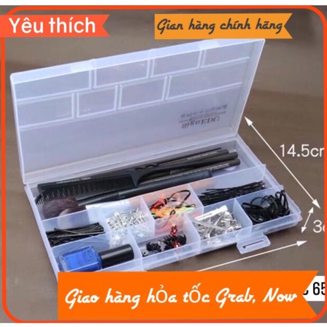 Hộp nhựa đựng ghim, kẹp, lược chia ngăn