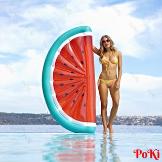 Phao bơi Dưa Hấu KHỔNG LỒ 180x90cm, thiết kế gấp gọn, dễ sử dụng, chất liệu thân thiện với môi trường - POKI