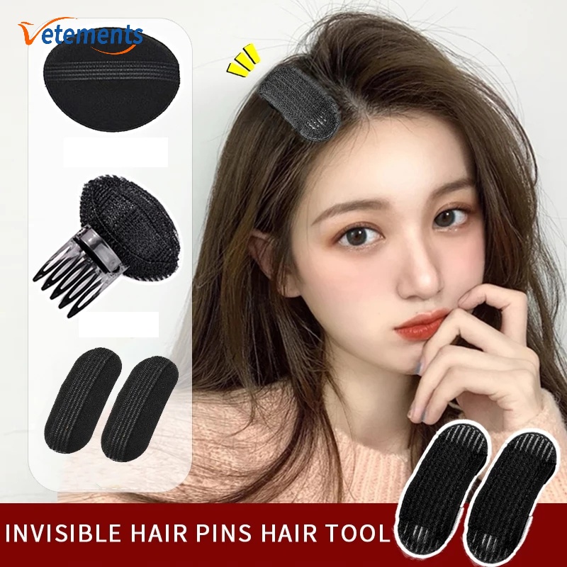 1 Cặp Kẹp Tóc Phồng Vô Hình Bằng Xốp Tự Nhiên Tạo Kiểu Tóc Thời Trang Cho Nữ