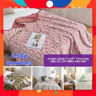 Chăn lông tuyết nhung, mền lông tuyết thương hiệu dày dặn, kích thước 2mx2m3 – BONMUABEDDING – CH01