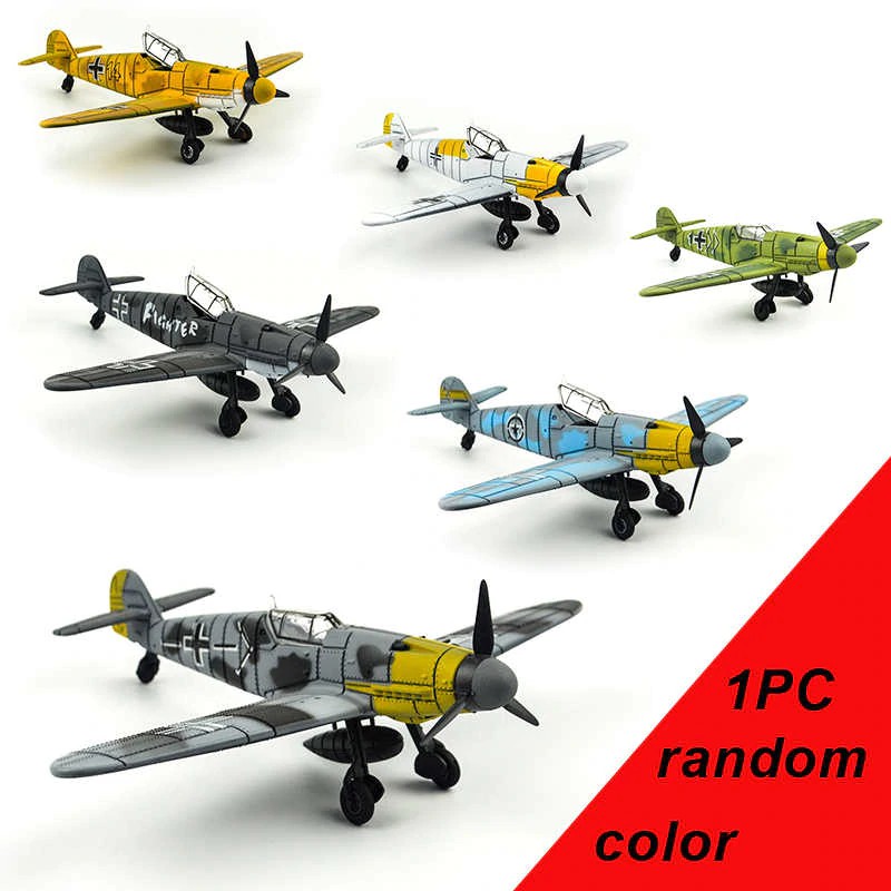 Đồ Chơi Mô Hình Lắp Ráp 4D Model Nhựa Tỷ Lệ 1/48 Máy Bay Tiêm Kích Messerschmitt BF 109 Đức Trong Thế Chiến II