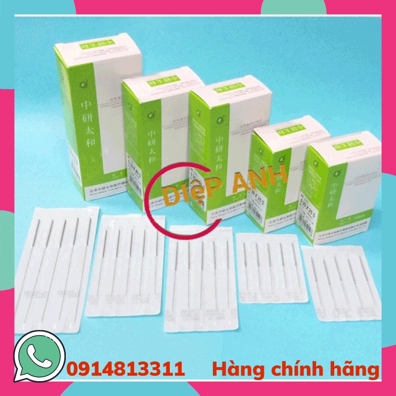 Kim châm cứu Thái Hòa vô trùng hộp 20 vỉ 100 kim