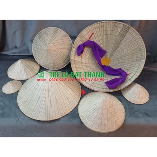 Nón lá trơn dùng để vẽ trang trí, múa, đi làm vườn, làm đồng có nhiều size cho trẻ em và người lớn