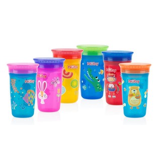 Bình uống nước Nuby 360 độ chống tràn 300ml