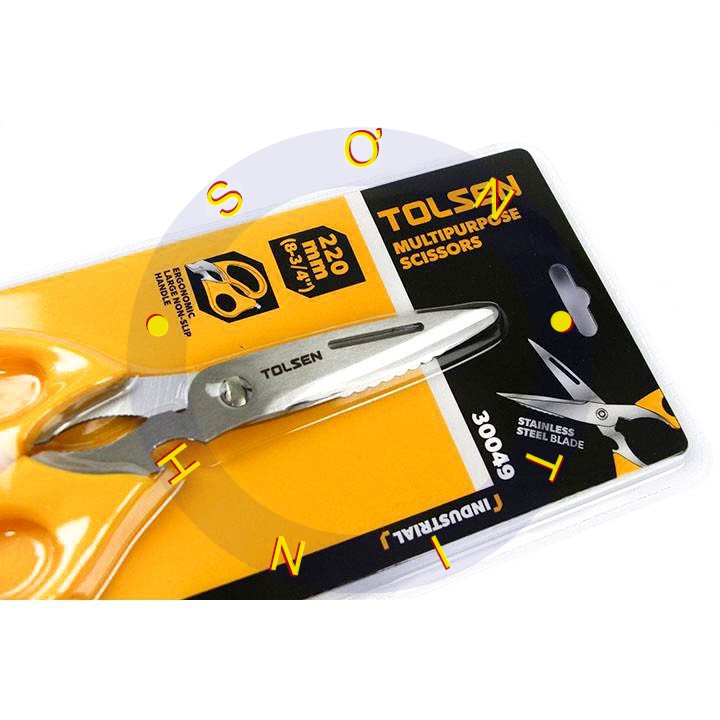 Kéo đa năng 220mm Tolsen 30049 - hàng chính hãng, sẵn có
