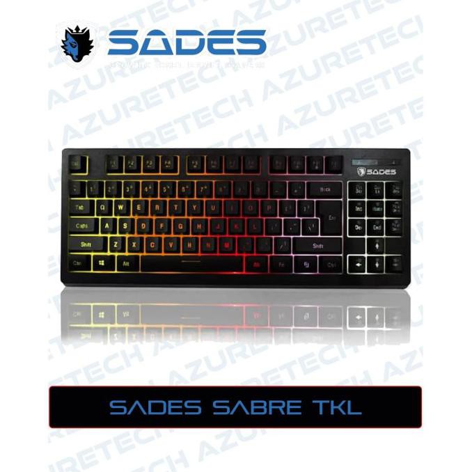 Bàn Phím Chơi Game Sades Saber Tkl Rgb Màu Đen 0512