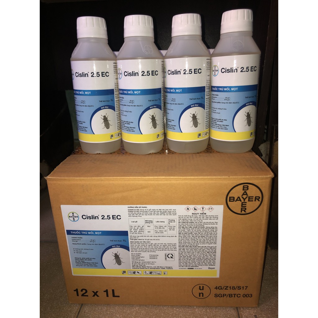 Thuốc diệt mối và diệt mọt và ngừa mối, mọt Cislin 2.5EC 1 cho gỗ cao cấp và gỗ xuất khẩu