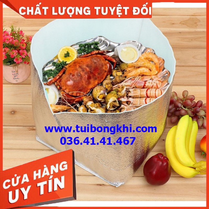 01 Túi xốp bạc giữ nhiệt cho thực phẩm thức ăn ship gửi hàng, gói hàng, đóng hàng an toàn