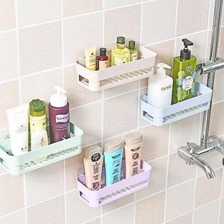 Mua Sẵn hàng combo 30 kệ để đồ nhà tắm chữ nhật loại dán