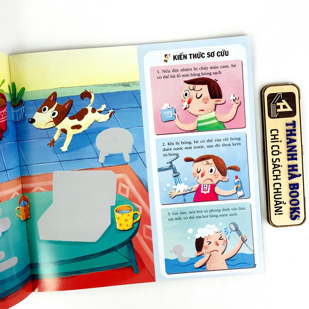 Sách - Sticker Kỹ năng an toàn cho bé - lẻ tùy chọn  với gần 500 sticker
