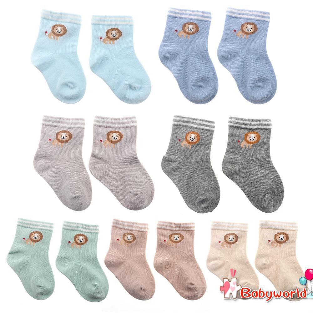 Vớ Cotton Hình Sư Tử Cho Bé Từ 6-12 Tháng Tuổi