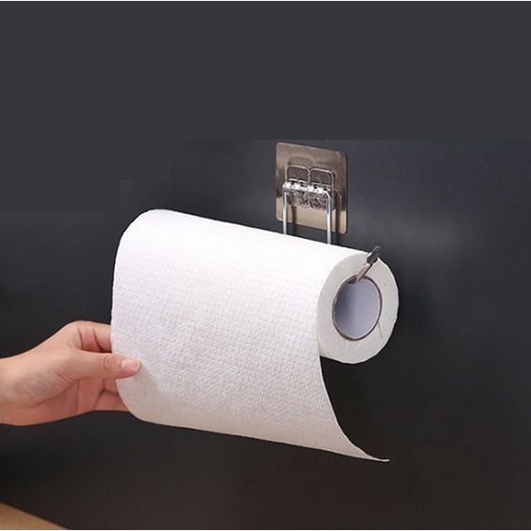 [Dụng cụ nhà vệ sinh] Móc treo khăn lau, giấy vệ sinh cuộn bằng inox, móc treo đồ đa năng cao cấp