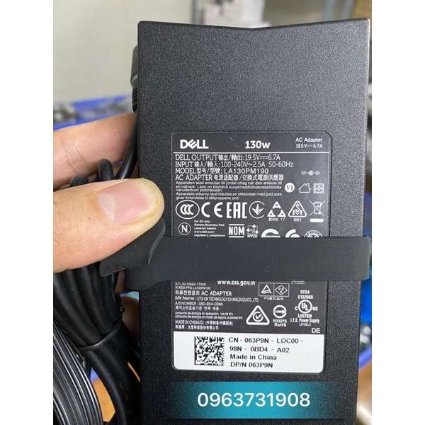 Sạc laptop dell Dell G5 5587, 155587 130W/180W